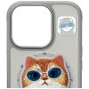 Etui Nimmy Glasses Cool Cat MagSafe do   iPhone 16 Pro Max szary